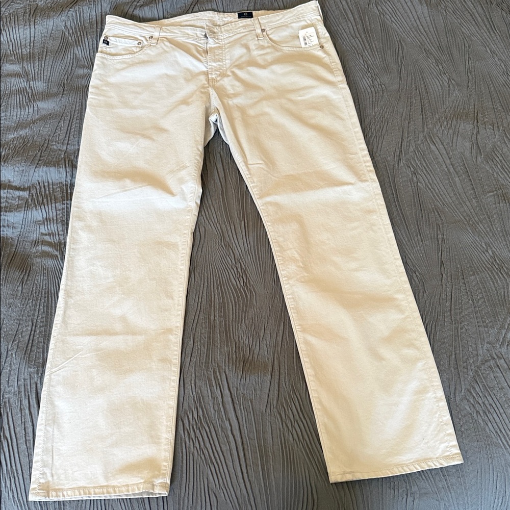 AG Adriano Goldschmied Men's Relaxed Jeans in light gray